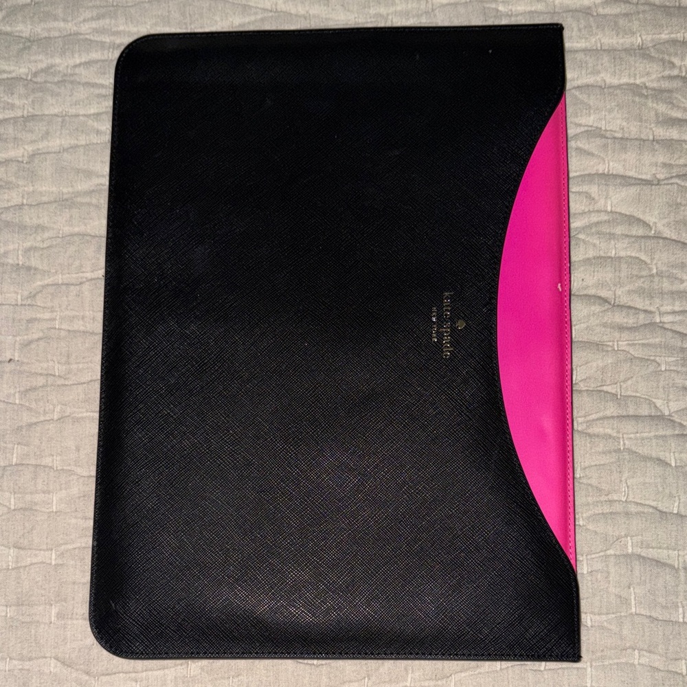 Kate Spade Computer Sleeve/Envelope Black and Pink